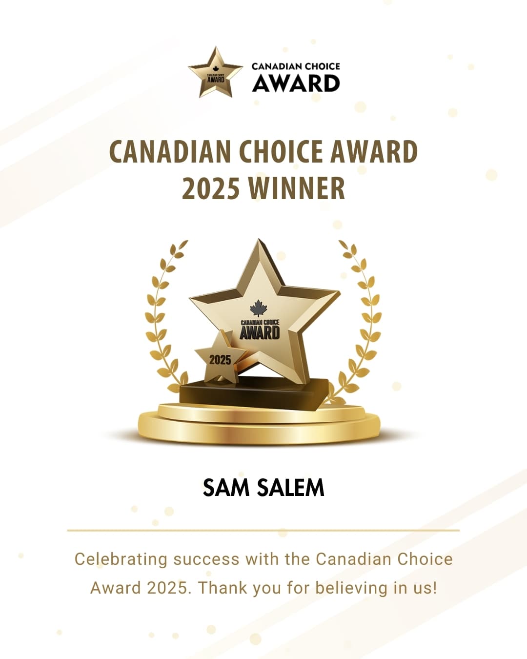 Canadian Choice Award 2025